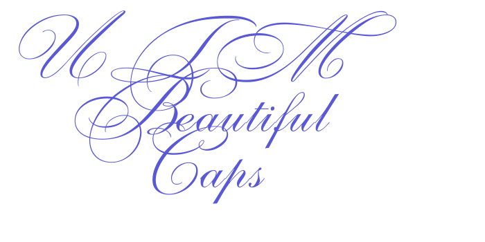 UTM Beautiful Caps Font Download