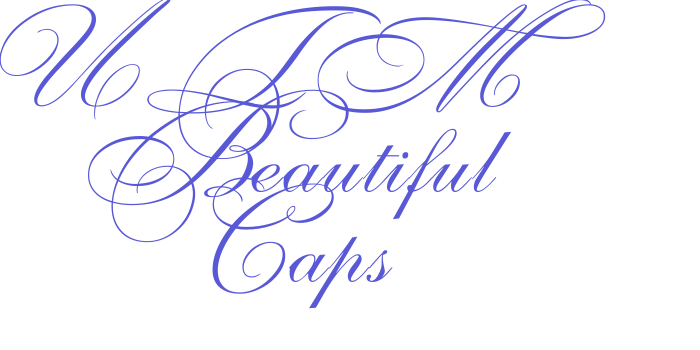 UTM Beautiful Caps Font