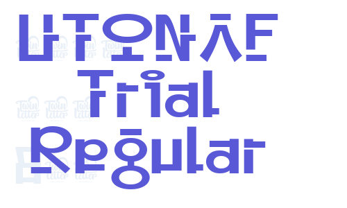 UTONAF Trial Regular Font Download