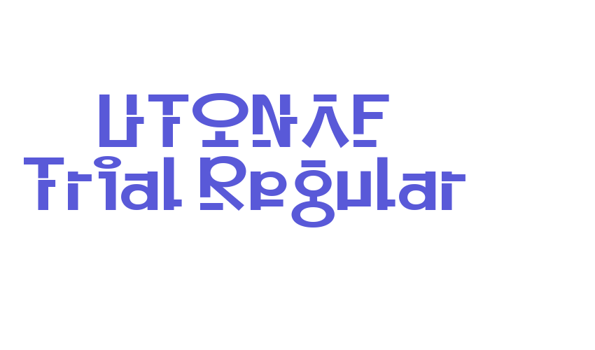 UTONAF Trial Regular Font Download