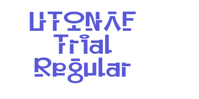 UTONAF Trial Regular Font Download