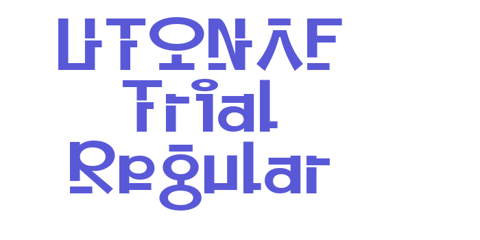 UTONAF Trial Regular Font