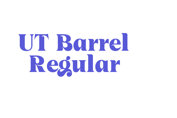 UT Barrel Regular Font