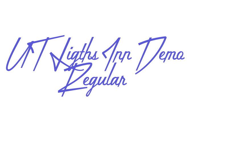 UT Ligths Inn Demo Regular Font