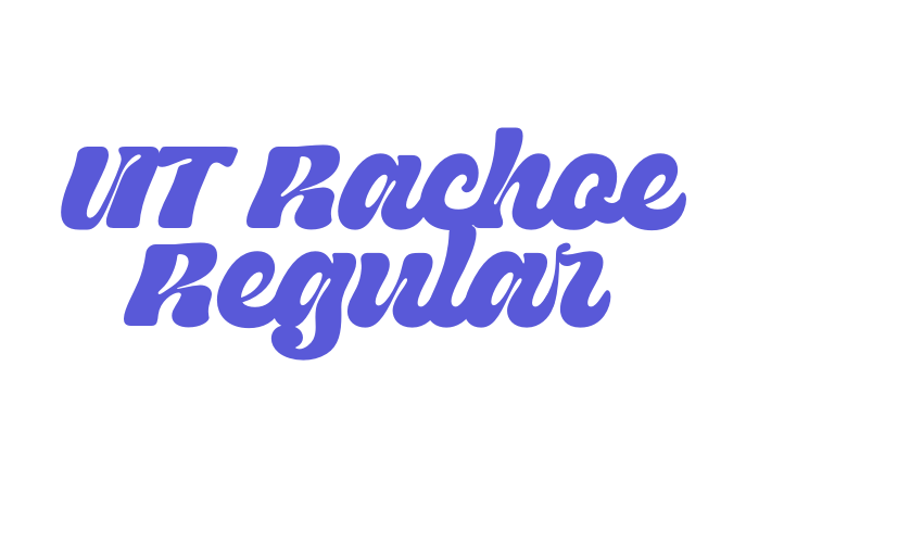 UT Rachoe Regular Font