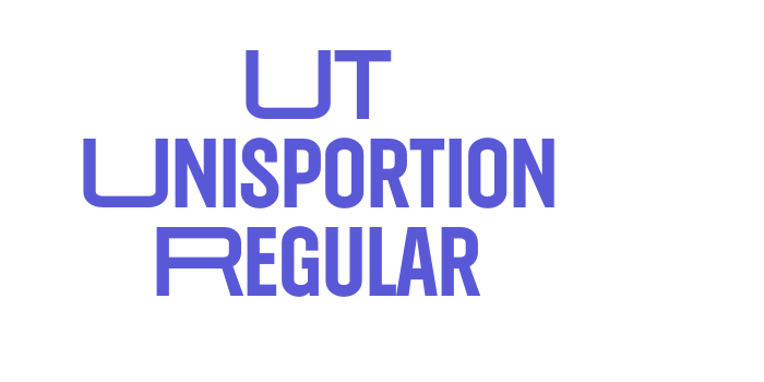 UT Unisportion Regular Font Download