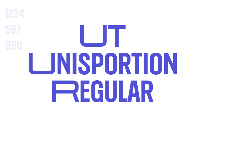 UT Unisportion Regular-font-download