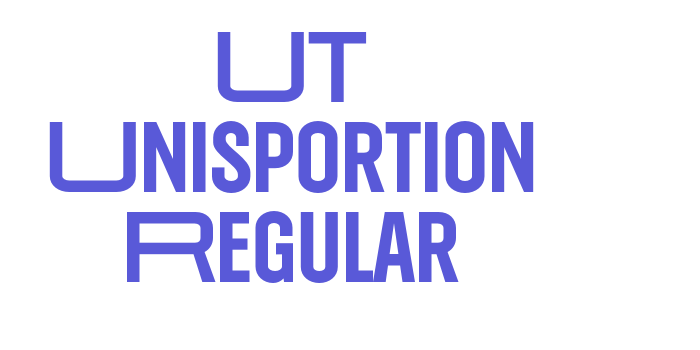 UT Unisportion Regular Font