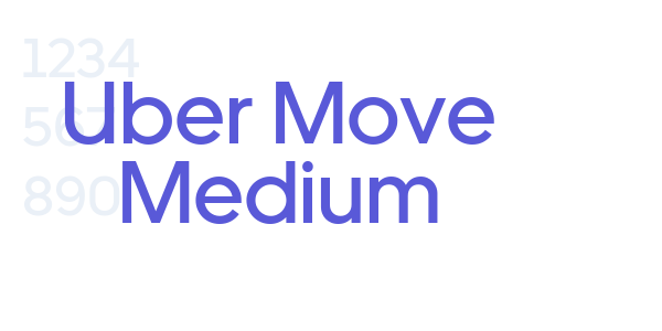 Uber Move Medium font free