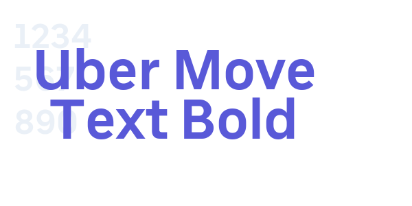 Uber Move Text Bold font free