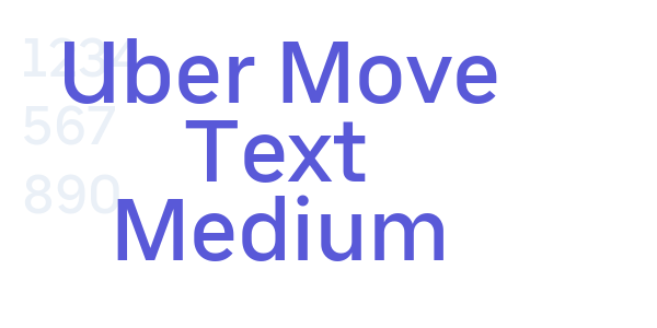 Uber Move Text Medium font free