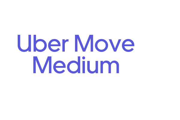 Uber Move Medium Font