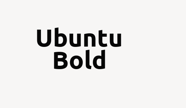 Ubuntu Bold Font