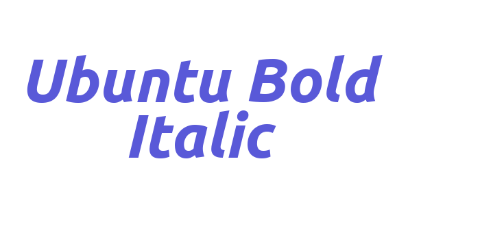 Ubuntu Bold Italic Font Download