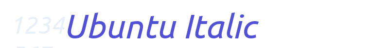 Ubuntu Italic-font