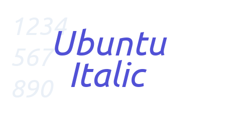 Ubuntu Italic