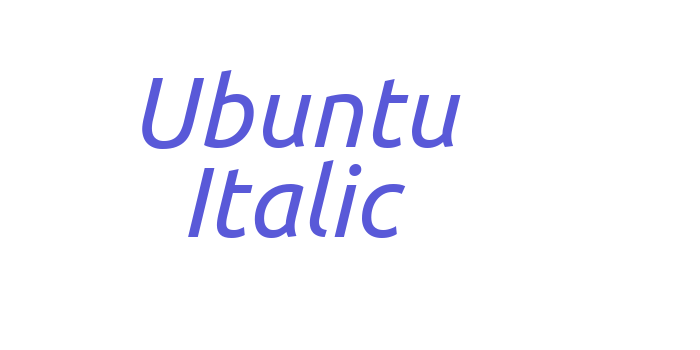 Ubuntu Italic Font