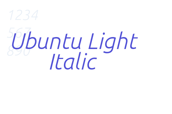 Ubuntu Light Italic