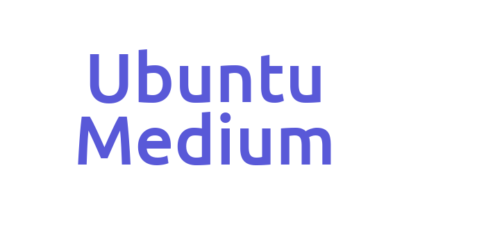 Ubuntu Medium Font