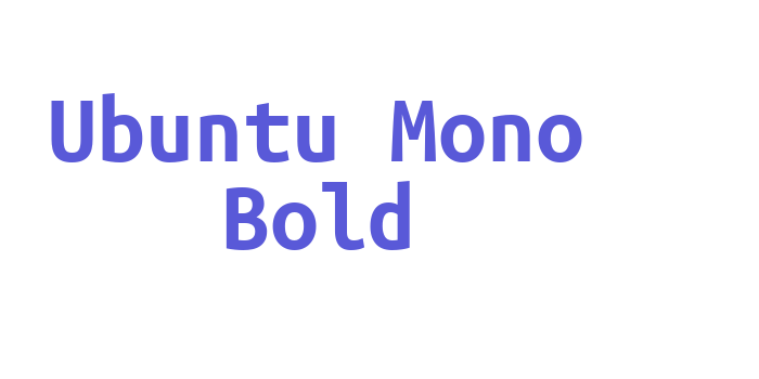 Ubuntu Mono Bold Font Download