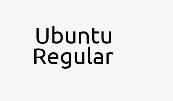 Ubuntu Regular Font