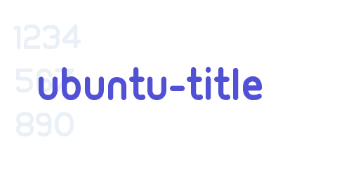 Ubuntu-Title-font-download