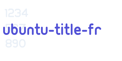 Ubuntu-Title-fr-font-download