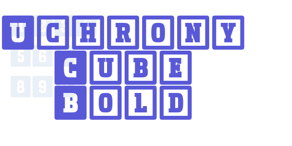 Uchrony Cube Bold font free