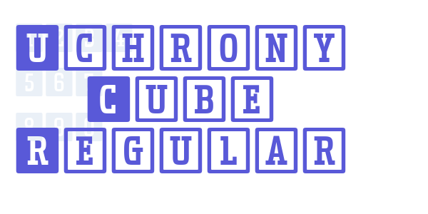 Uchrony Cube Regular font