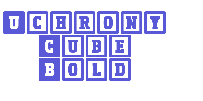 Uchrony Cube Bold Font Download