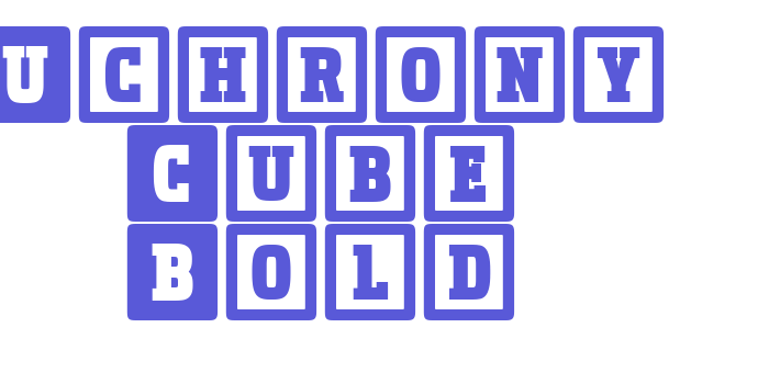 Uchrony Cube Bold Font