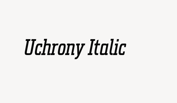 Uchrony Italic Font