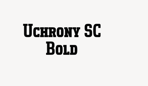 Uchrony SC Bold Font