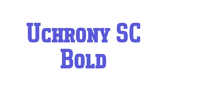 Uchrony SC Bold Font