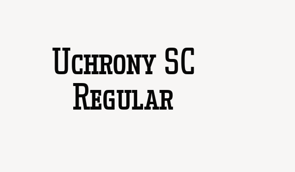 Uchrony SC Regular Font