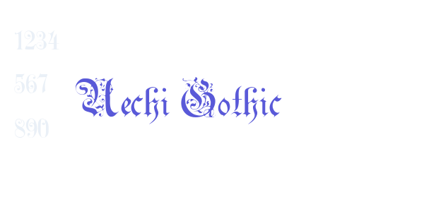 Uechi Gothic font free