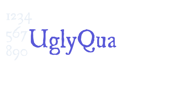 UglyQua font free