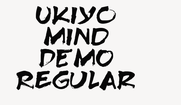 Ukiyo Mind DEMO Regular Font