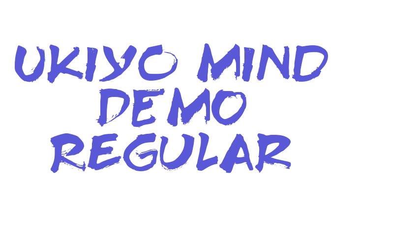 Ukiyo Mind DEMO Regular Font