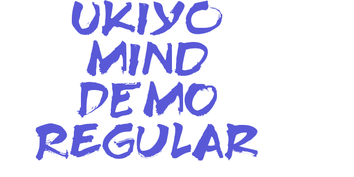 Ukiyo Mind DEMO Regular Font Download