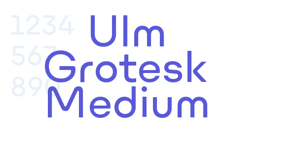 Ulm Grotesk Medium font free