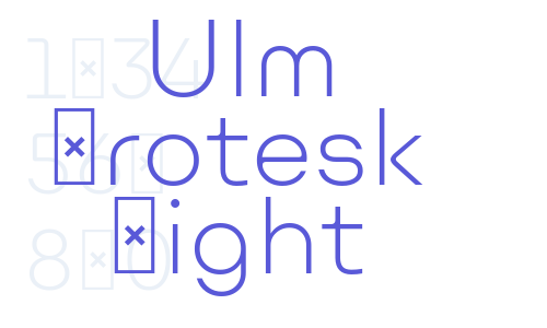 Ulm Grotesk Light Font Download