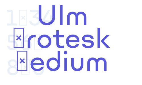 Ulm Grotesk Medium Font Download