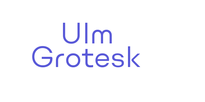 Ulm Grotesk Font Download