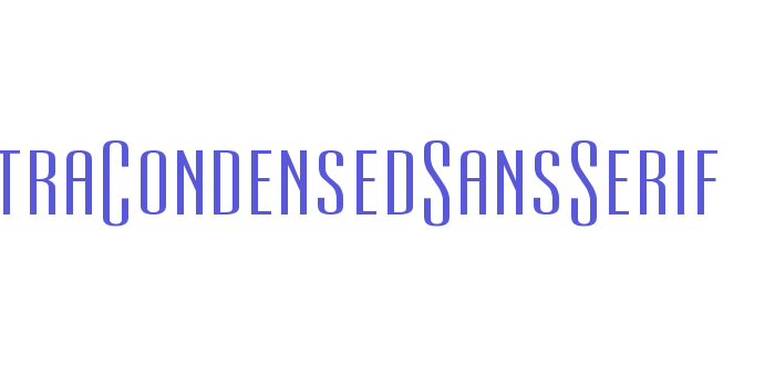 Download UltraCondensedSansSerif Font