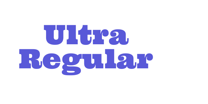 Ultra Regular Font Download