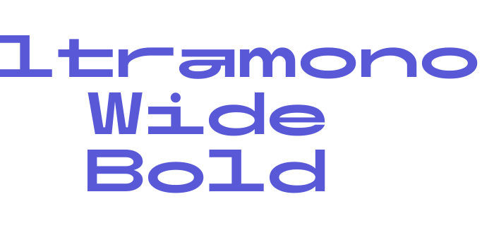 Ultramono Wide Bold Font Download