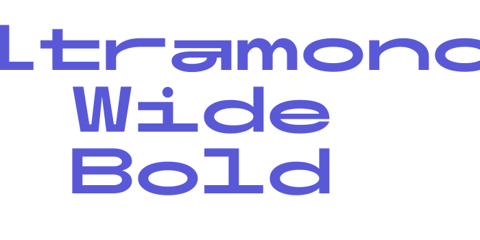 Ultramono Wide Bold Font