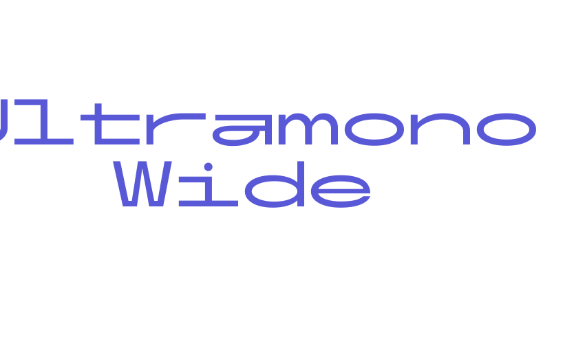 Ultramono Wide Font