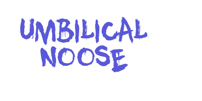 Umbilical Noose Font